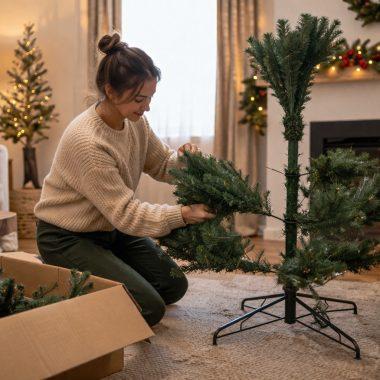 Ce brad artificial de Crăciun este cel mai ușor de montat și demontat?